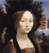 LEONARDO da Vinci Kvinnoportratt painting